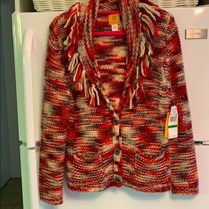 New Cardigan sweater size large